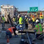 On Demand Concrete tram pouring rapid set ready mix concrete in Colorado